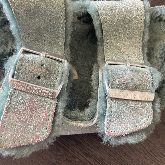 Birkenstock Soft Green Slippers - Picture 2 of 4